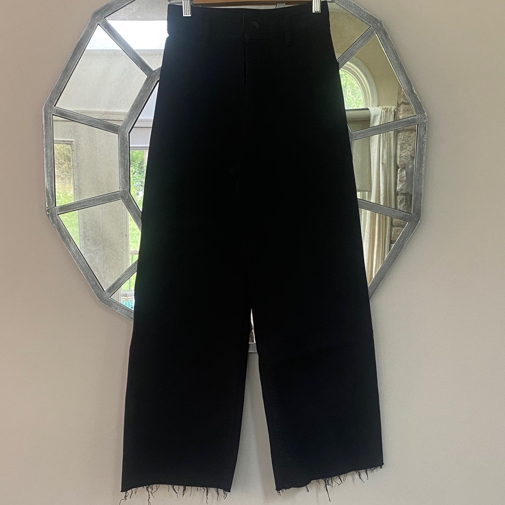 Zara Women's Wide Leg Black Jeans